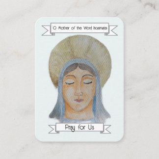 Die Memorare-Gebetskarte - Unsere Frau Visitenkarte
