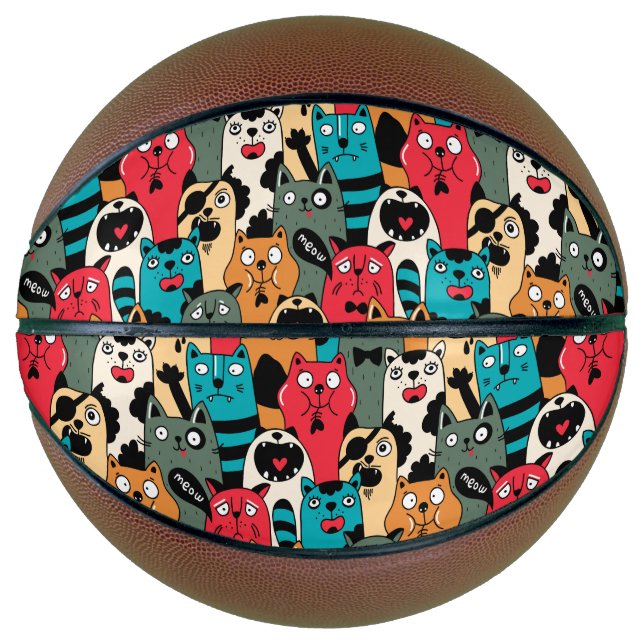 Die Menge an Katzen Basketball (Vorderseite)