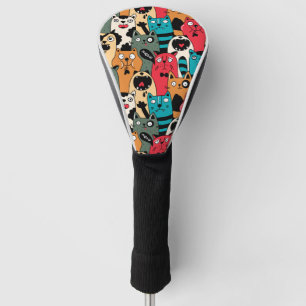 Die Menge an Katzen Golf Headcover