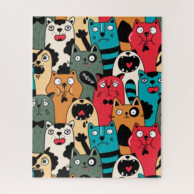 Die Menge an Katzen Puzzle (Vertikal)