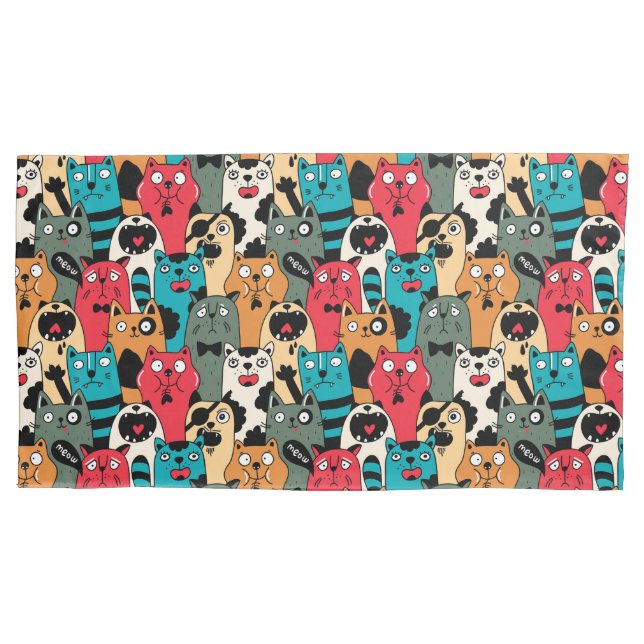 Die Menge der Katzen Kissenbezug (Vorderseite)