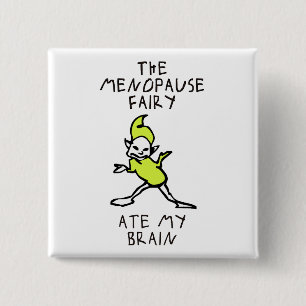 Die Menopause Fairy Button