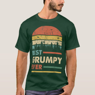 Die Mens Beste Grumpy je Men Retro Vintage Dekorat T-Shirt
