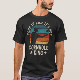 Die Mens Cornhole King Summer Bag werfen sie wie i T-Shirt