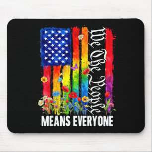 Die Menschen bedeuten jeden Regenbogen LGBT Schwul Mousepad