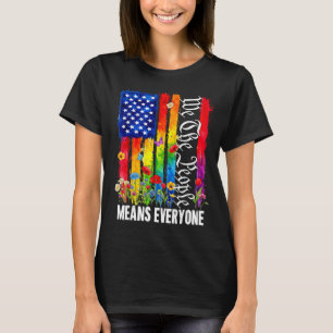 Die Menschen bedeuten jeden Regenbogen LGBT Schwul T-Shirt