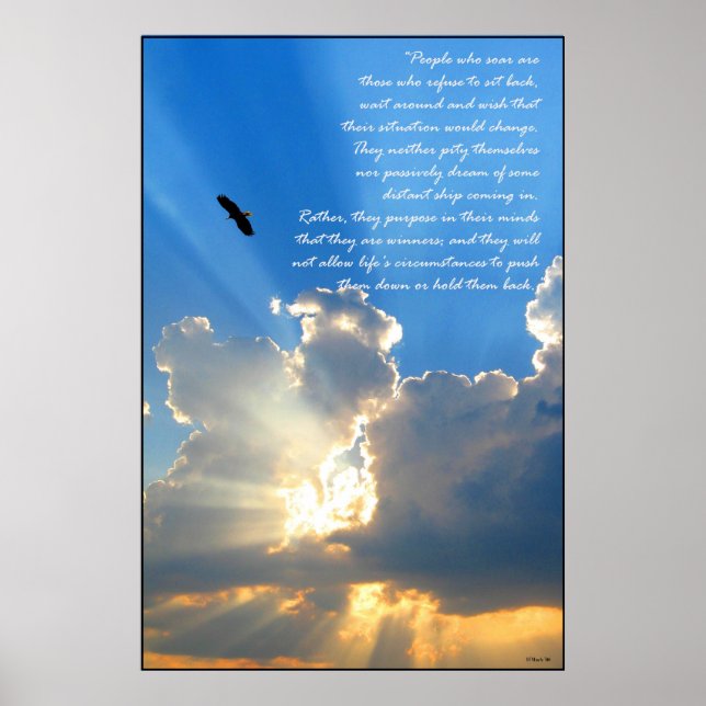 Die Menschen, die aufgehen, sind die, die... Poster (Vorne)