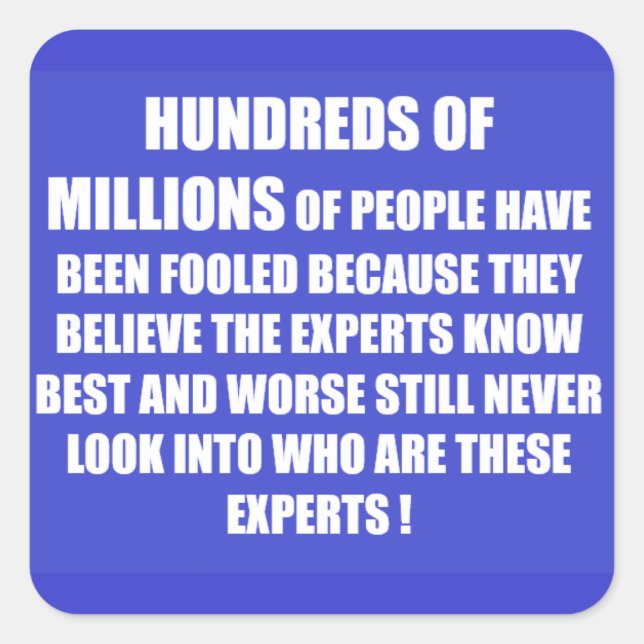 Die Menschen entscheiden sich für Lebensgedichte Quadratischer Aufkleber (Vorderseite)