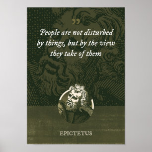 Die Menschen werden nicht von Dingen gestört, sond Poster