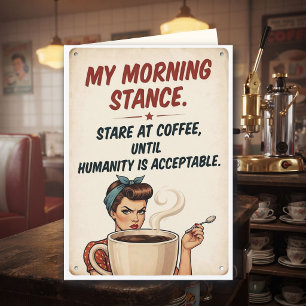 Die Menschheit ist inakzeptabel Freunde Kaffee H Karte