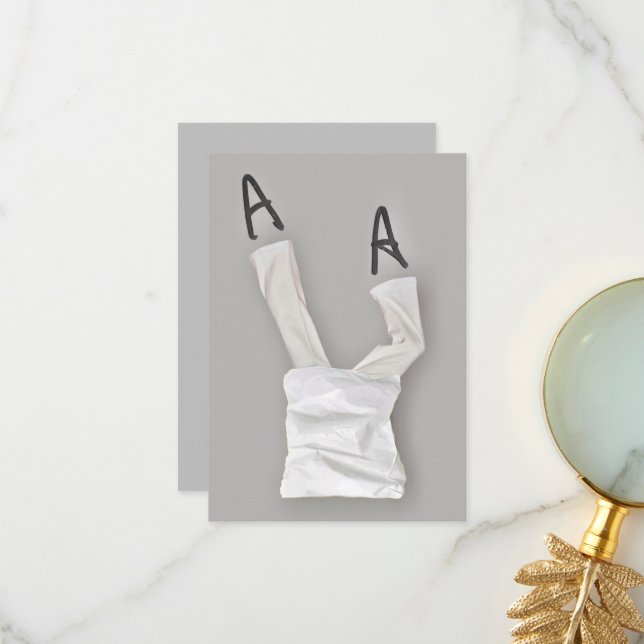 Die Menschheit nach oben Dankeskarte (Vorderseite/Rückseite Beispiel)