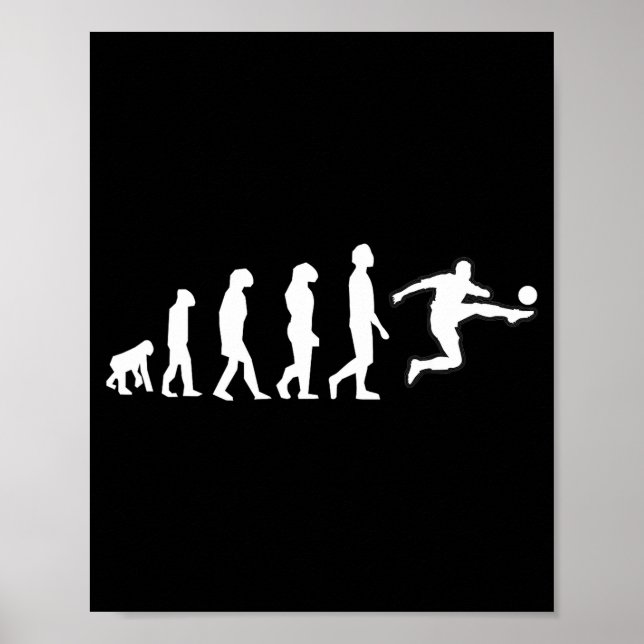 Die menschliche Evolution endet mit der Kickbewegu Poster (Vorne)