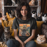 Die Meow T-Shirt<br><div class="desc">The Meow T - Shirt - Die Scream Cat als "purr-sonalisierte" Drehung auf Munch's Klassiker! Stellen Sie sich eine Katze mit Kiefern vor, die weit fallen gelassen wird und Augen breit macht, was einen mickrig-tastischen Schrei auslöst, der sowohl unglaublich witzig als auch ikonisch ist. Vor dem Hintergrund des wirbelnden Chaos...</div>