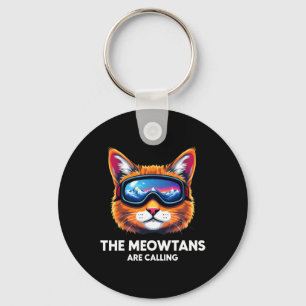 Die Meowtains nennen Cat Lover Mountain Skier Schlüsselanhänger