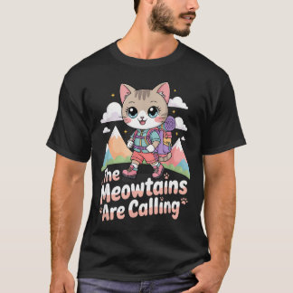 Die Meowtains rufen Kawaii Katzenberg T-Shirt