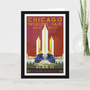 "Die Messe der Welt, Chicago, 1933" Vintag Karte