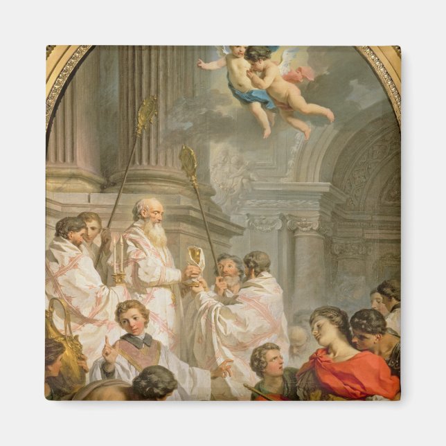 Die Messe St. Basil (Öl auf Leinwand) Magnet (Vorne)