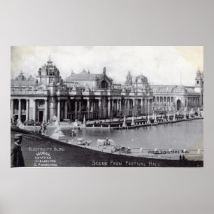 Die Messe St.- Louiswelt 1904 Vintag Poster