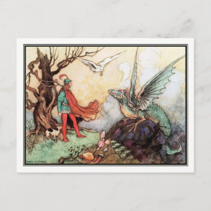 Die Messe von Warwick Goble Postkarte