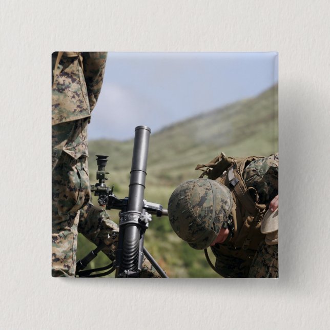 Die Methode der direkten Entfeuerung von Mörsern Button (Vorderseite)