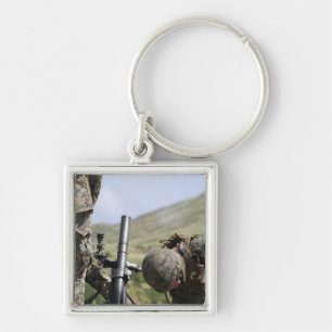 Die Methode der direkten Entfeuerung von Mörsern Schlüsselanhänger