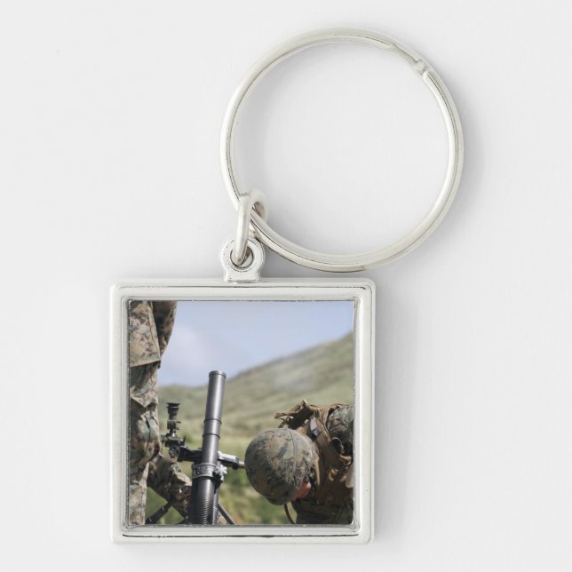 Die Methode der direkten Entfeuerung von Mörsern Schlüsselanhänger (Vorne)