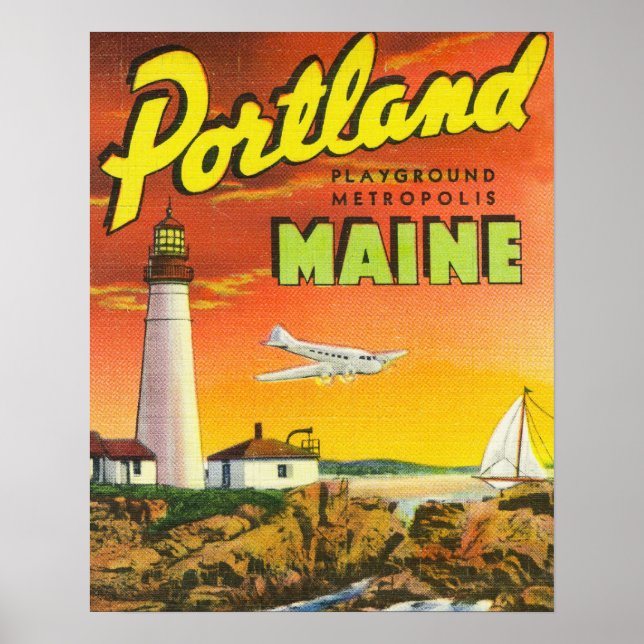 Die Metropolis am Strand Poster (Vorne)