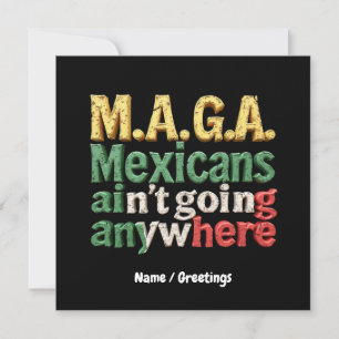 Die Mexikaner in Mexiko sind nicht stolz Einladung