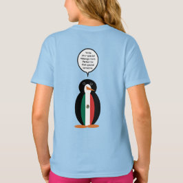 Die mexikanische Flagge spricht Frau Pinguin Girls T-Shirt