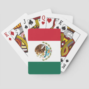 Die mexikanische Nationalflagge - Authentische hoh Spielkarten