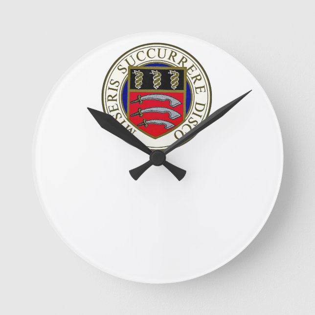 Die Middlesex-Krankenhausuhr Runde Wanduhr (Vorderseite)