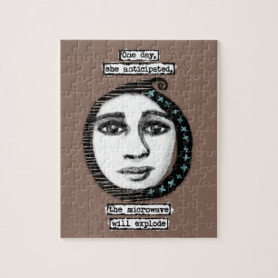 Die Mikrowelle explodiert das Puzzle