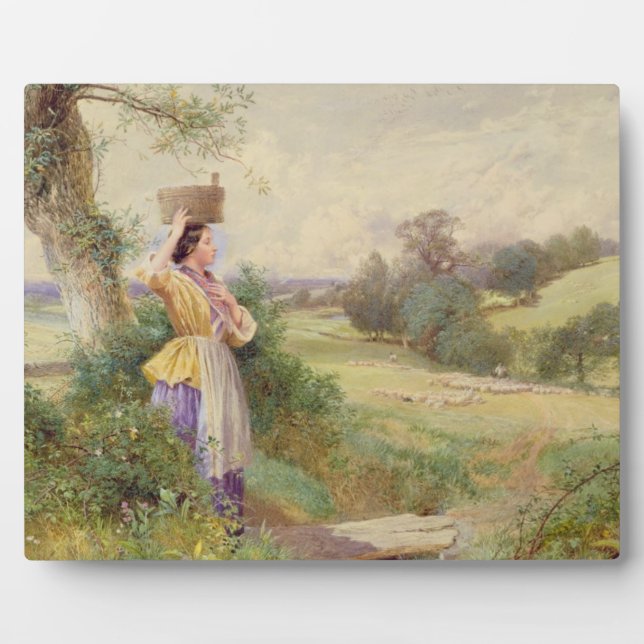 Die Milchmädchen, 1860 Fotoplatte (Vorderseite)