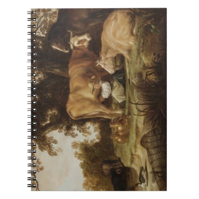 Die Milchmädchen Aelbert Cuyp Notizblock (Vorderseite)
