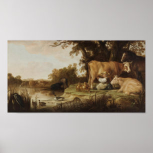 Die Milchmädchen Aelbert Cuyp Poster