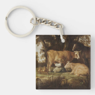 Die Milchmädchen Aelbert Cuyp Schlüsselanhänger