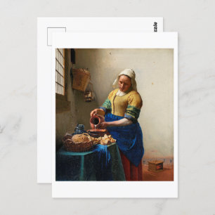 Die Milchmädchen   Johannes Vermeer   Postkarte