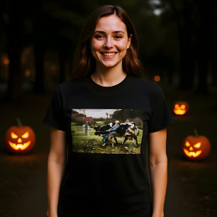 Die Milchmädchen und das Ghost-Halloween-Gemälde T-Shirt