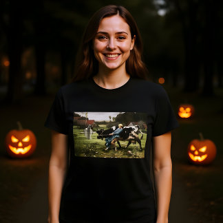 Die Milchmädchen und das Ghost-Halloween-Gemälde T-Shirt