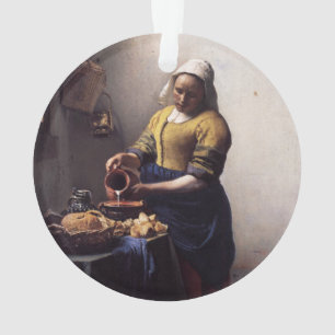 Die Milchmädchen von Johannes Vermeer Ornament