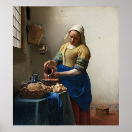 Die Milchmädchen von Johannes Vermeer Poster