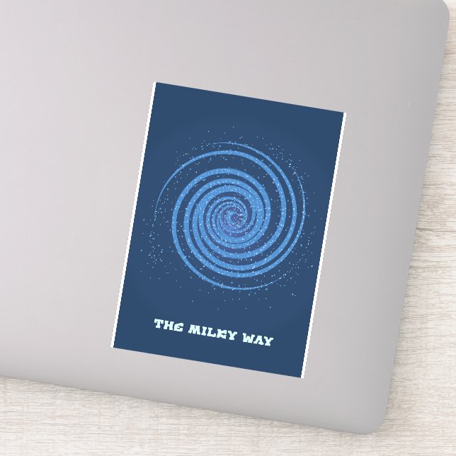 Die Milchstraße Aufkleber (Detail)