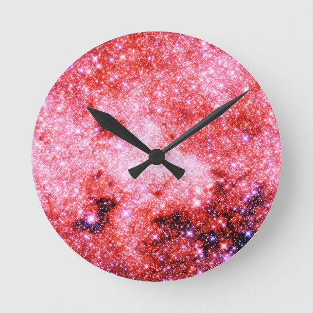 Die Milchstraße Runde Wanduhr (Vorderseite)