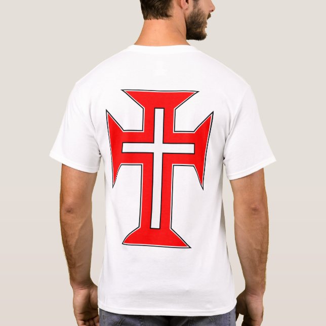 Die militärische Ordnung des Christkreuzes auf der T-Shirt (Rückseite)