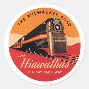 Die Milwaukee Road Runder Aufkleber