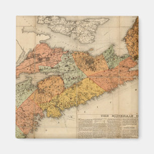 Die mineralische Karte der Kirche von Nova Scotia Magnet