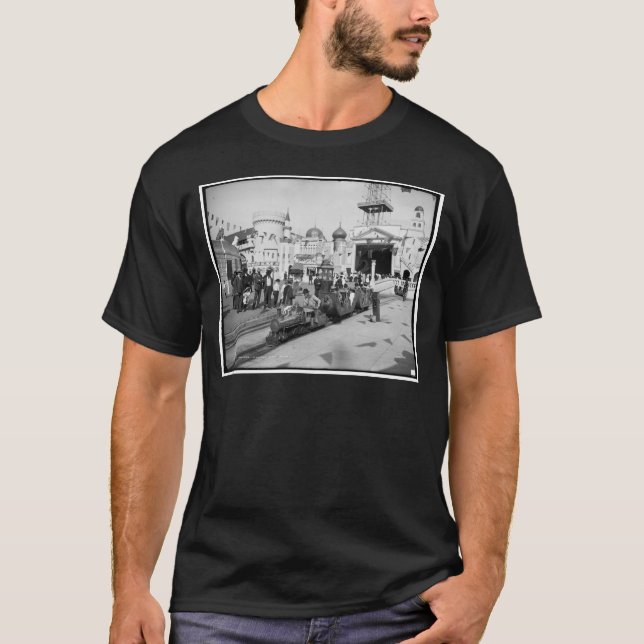 Die Miniatureisenbahn, Coney Island, N.Y. c1905 T-Shirt (Vorderseite)