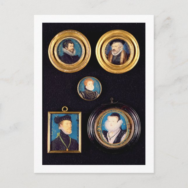 Die Miniaturen von Hilliards Vater und Mutter, sel Postkarte (Vorderseite)