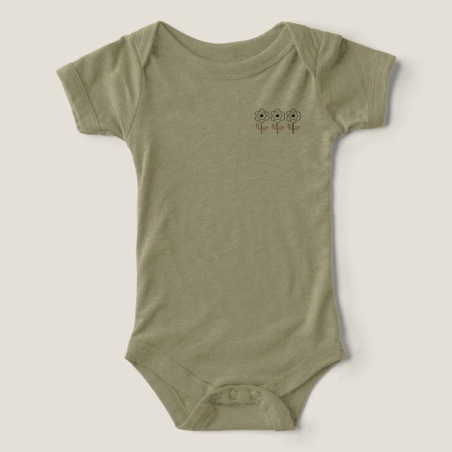 Die Minimalistische Blume der Frühjahrsfrauen (Design Vorderseite)