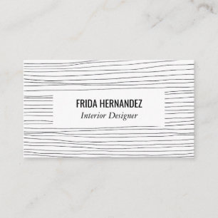 Die Minimalistische gezeichnete Hand stripes Visitenkarte